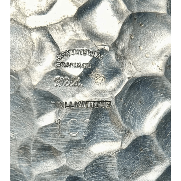 Vintage 1950s MCM Continental Silver Co 18.5” Wild Rose Serving Tray #1023 - Picture 8 of 11